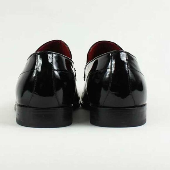 BOSS Hugo Boss Men\'s Black Patent Leather Tuxedo Slip-On Shoes | Size 12 main image 6
